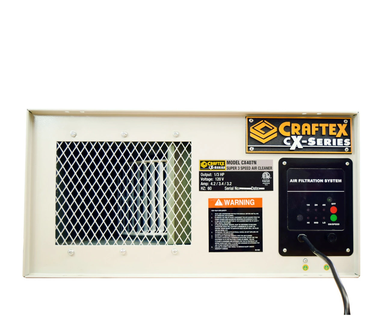 Cheap π€© AIR CLEANER 1200CFM 3 SPEED CRAFTEX CX S CX407N β¨ 2 Cheap π€© AIR CLEANER 1200CFM 3 SPEED CRAFTEX CX S CX407N β¨ - Image 2